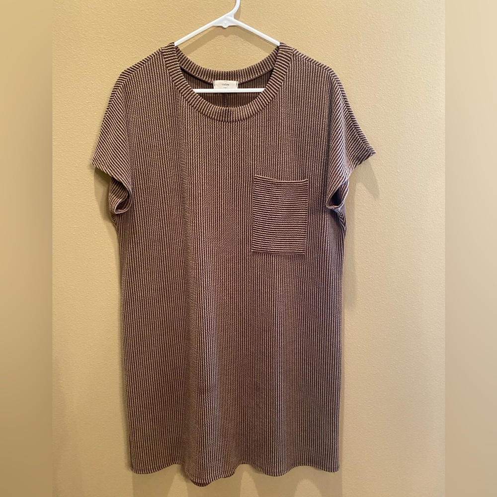 Entro Dress, Brown, Large